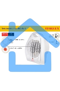 Тепловентилятор EUROLUX ТВС-EU-1, белый, 1800 Вт, 22 м2, термостат, 3 режима 67/2/8