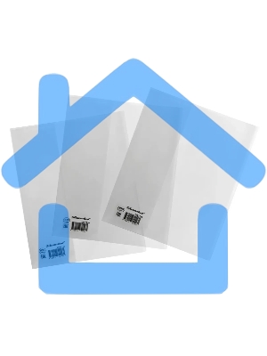 Обложка Silwerhof 100100 для тетради/дневника, полипропилен, 100мкм, гладкая, прозрачная, 210x345мм