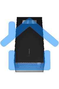 Вытяжка пристенная островная Maunfeld Bath Isla 401 черный, 40 см, 1150 куб. м/ч, 52 дБ