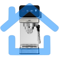 Кофеварка рожковая BQ CM7003 серебристый, исп. кофе - молотый, 1,2 л, 1350 Вт, 20 бар