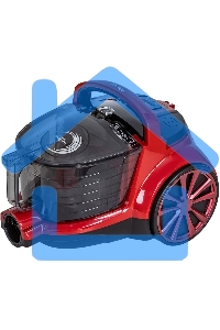 Пылесос Pioneer VC345C черный/красный, 380/2100 Вт, уборка сухая, пылесборник контейнер 2 л