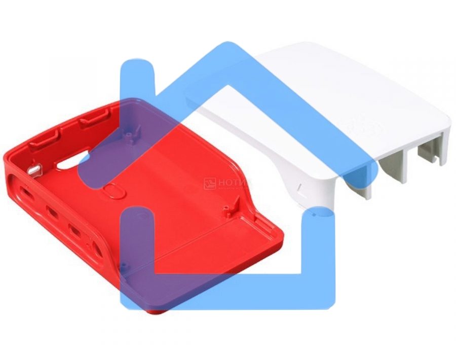 Корпус Raspberry Pi 4, Official Raspberry Pi 4 Cases, RED/WHITE