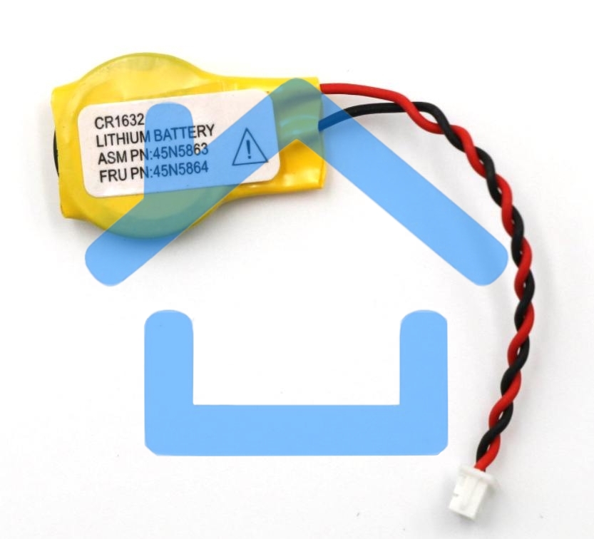 Батарейка CMOS CR1632 с коннектором 10 шт