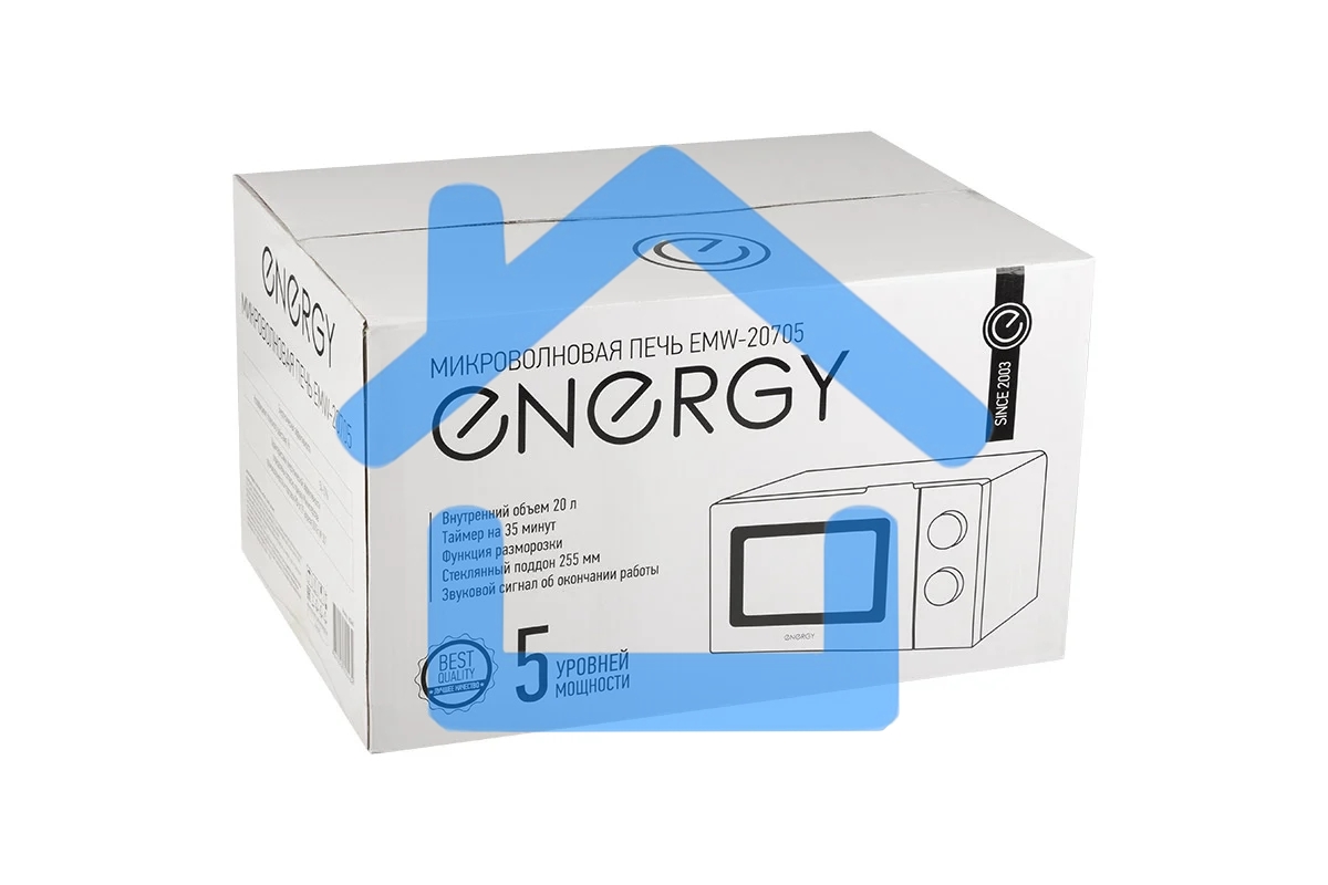 Микроволновая печь ENERGY EMW-20705 белый, 20 л, 700 Вт, переключатели - поворотный механизм