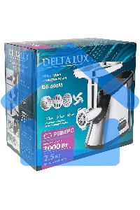 Мясорубка электрическая DELTA LUX DE-600M черный нерж