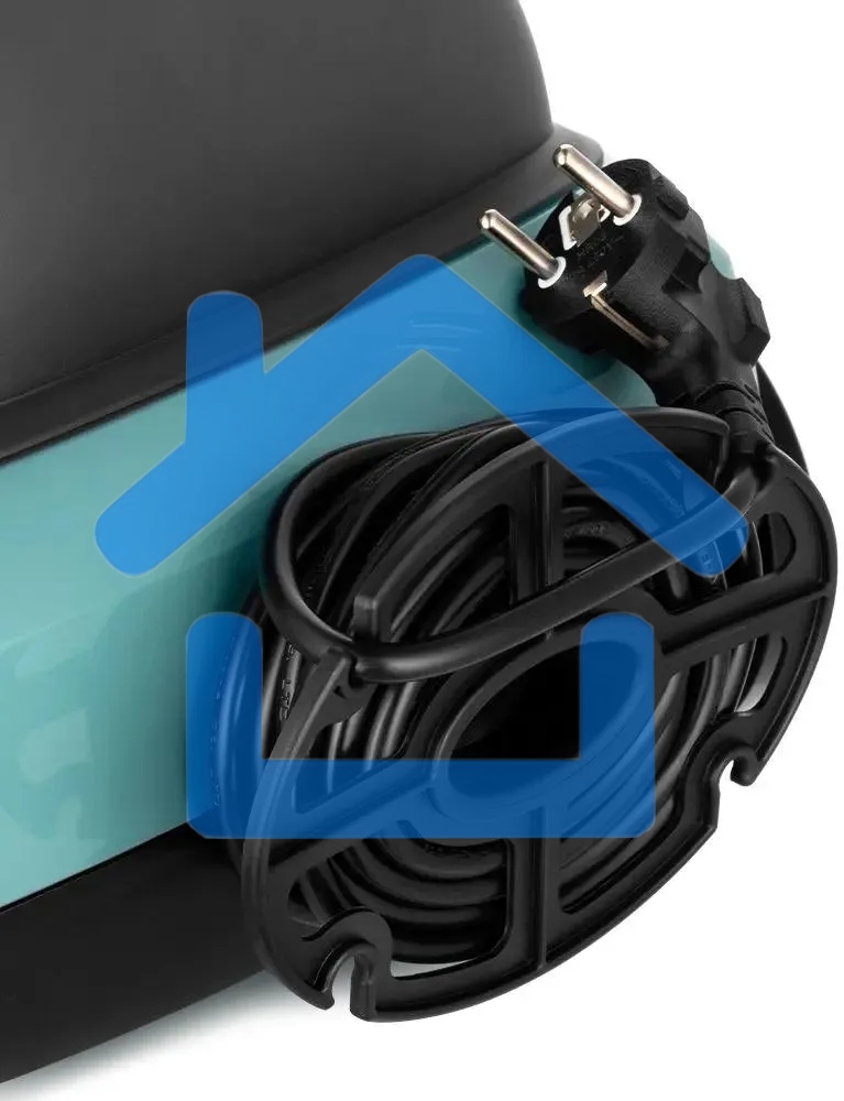 Пароочиститель напольный Kitfort КТ-9187 2000Вт черный/бирюзовый