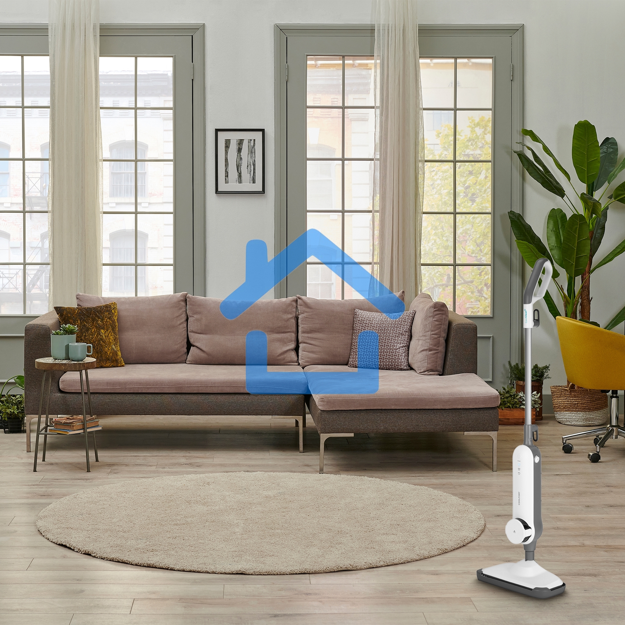 Швабра паровая Coolfort CF-3100 1500Вт белый