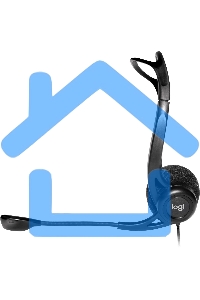 Наушники с микрофоном Logitech 960 черный 2.4м накладные оголовье (981-000100)