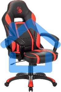 Кресло игровое A4Tech Bloody GC-350 черный/красный эко.кожа крестовина