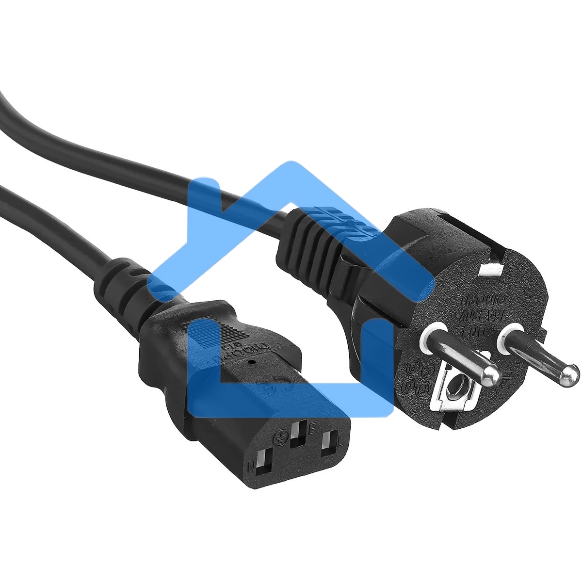 Шнур сетевой Rexant СЕЕ 7/7 (Schuko) – IEC 320 C13 3x1,0мм², длина 1,8м