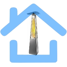 Обогреватель-камин уличный газовый инфракрасный Ballu BOGH-15E