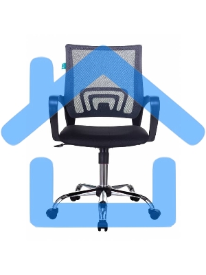 Кресло компьютерное Бюрократ CH-695N/SL/DG/TW-11 темно-серый TW-04 сиденье черный TW-11, крестовина хром