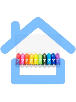 Батарея CUKTECH AAA rainbow alkaline (10 шт.)