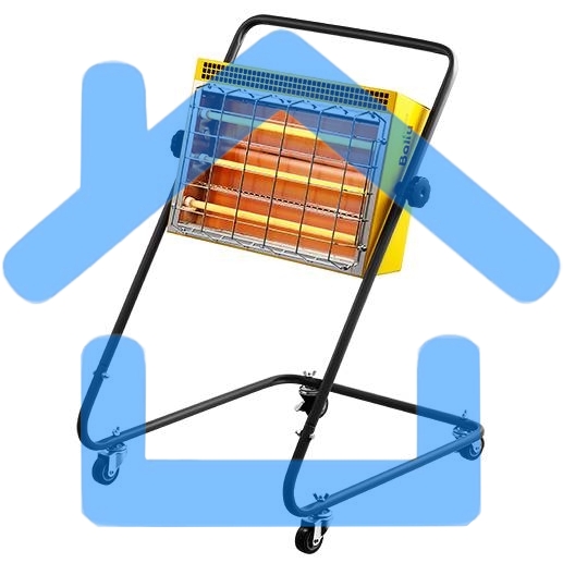 Обогреватель инфракрасный Ballu BIH-LM-3.0 желтый, кварцевый, 3000 Вт, 30 м2