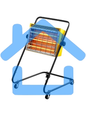 Обогреватель инфракрасный Ballu BIH-LM-3.0 желтый, кварцевый, 3000 Вт, 30 м2