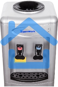 Кулер Aqua Work 0.7-LDR напольный электронный серебристый