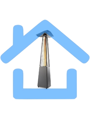 Обогреватель-камин уличный газовый инфракрасный Ballu BOGH-15