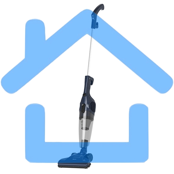 Пылесос вертикальный Blackton Bt VC1605B синий, 80/400 Вт, уборка сухая, пылесборник контейнер, 0.5 л