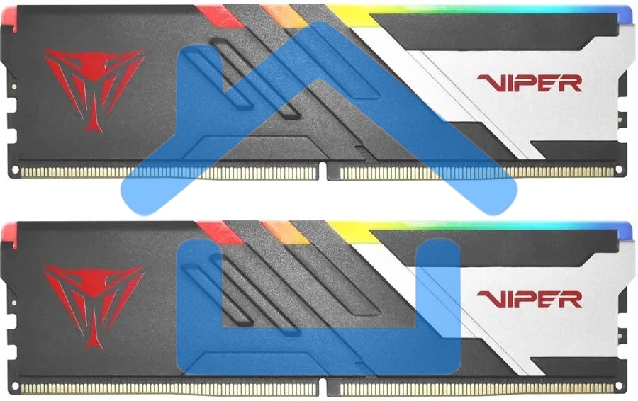 Оперативная память Patriot Viper Venom, DDR5, 32Gb (2x16Gb), 7400MHz, CL36, DIMM, с радиаторами, RGb, черный