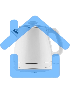 Чайник электрический Galaxy Line GL 0331, белый, пластик, 2200 Вт, 1,8 л