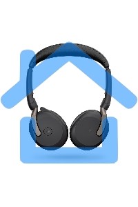 Гарнитура беспроводная Jabra Evolve2 65 Flex, Link380a MS Stereo