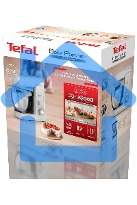 Кухонная машина Tefal Bake Partner QB520B38, серый/серебристый