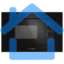 Микроволновая печь встраиваемая Maunfeld MBMO.20.1PGB2 черный, 20 л, 1250 Вт, переключатели - поворотный механизм