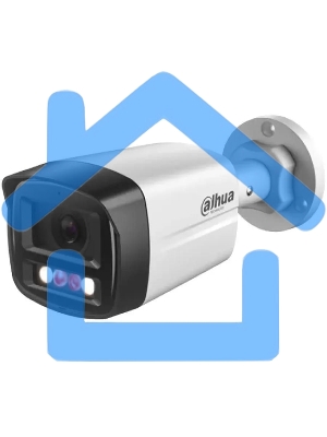 Камера видеонаблюдения IP Dahua DH-IPC-HFW1239TL1P-A-IL-0360B 3.6-3.6мм цв. корп.:белый