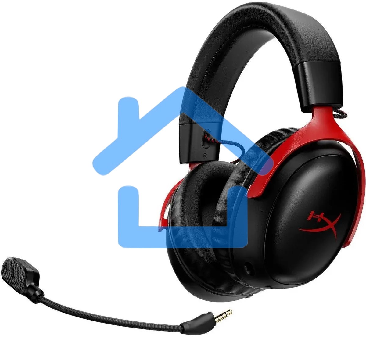 Наушники с микрофоном HyperX Cloud III черный/красный 1.2м мониторные оголовье (727A9AA)