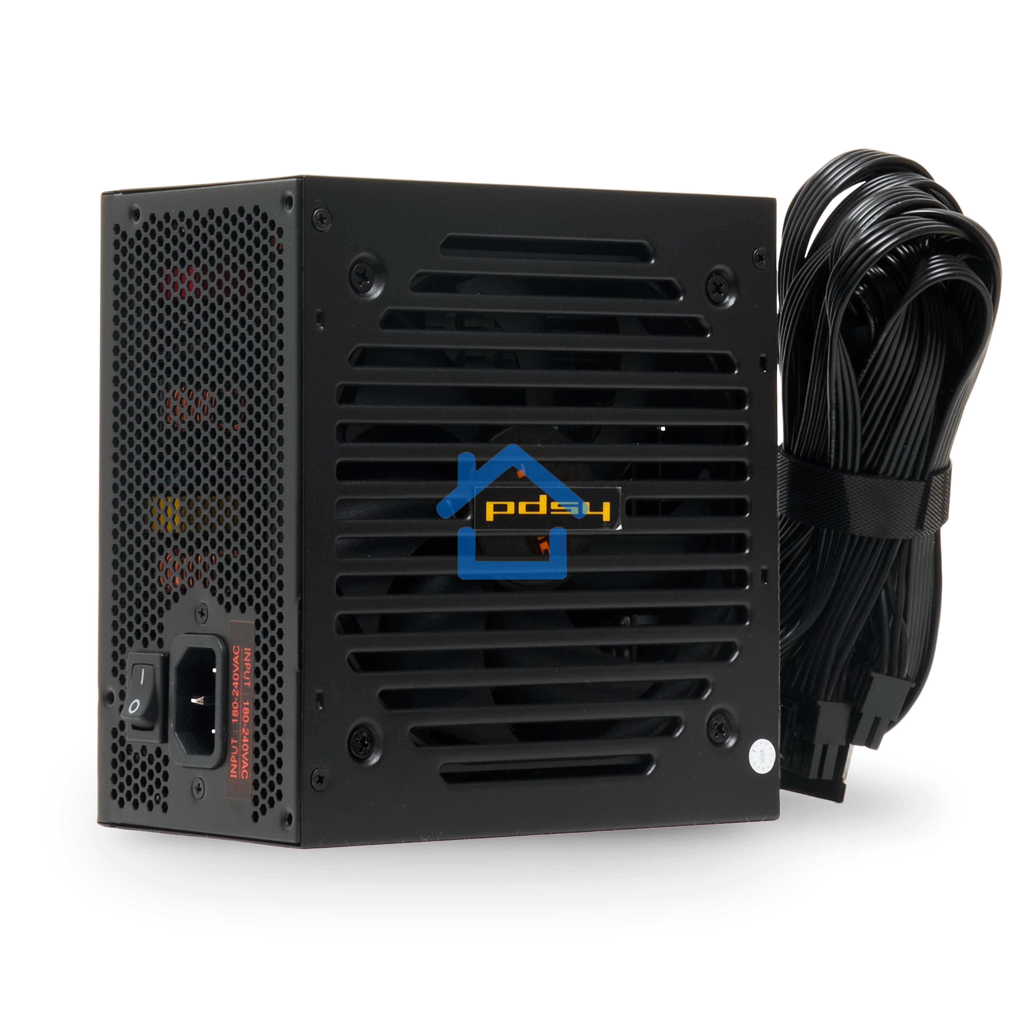Блок питания Power Supply HSPD, 600W 80 PLUS Bronze (ATX, 2.31, Semi-modular, 1x24(20+4)pin 550мм, 1xCPU*2 8(4+4)pin 600+150мм, 1xPCIe*2 8(6+2)pin 500+150мм, 2xSATA*3 400+150+150мм, 1xMOLEX4pin*3+FDD 400+150+150+150мм, Active, 120x120мм, 150x140x86мм, APF