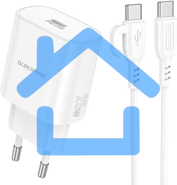 Сетевое зарядное устройство BOROFONE (6941991112270) BA82Aaa 1Type-C 3.0A QC3.0 PD 25W