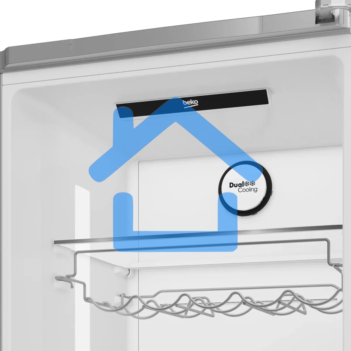 Холодильник Beko B5RCNK403ZXBR антрацит двухкамерный 257/100 л морозилка снизу, No Frost