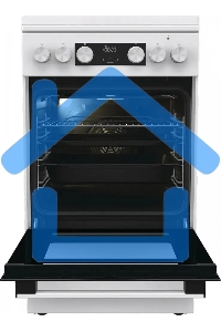 Плита комбинированная Gorenje GK5C42WF-B белый, конфорок 4 газовых, духовка 70 л, 50 см x 85 см x 59.4 см