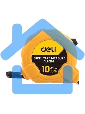 Рулетка Deli DL9010B 10м*25мм Метрическая. Корпус ударопрочный, компактный.