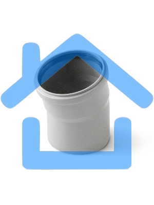 Отвод (полипропилен) 50x15град.