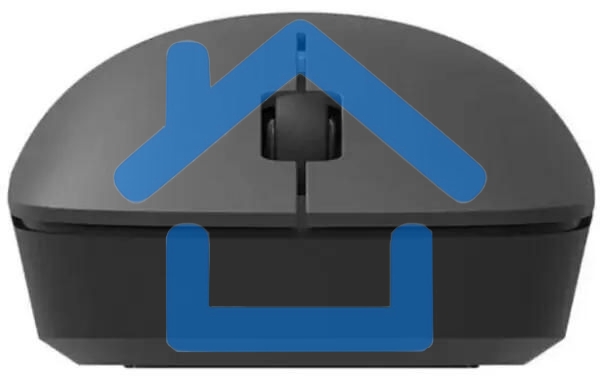 Мышь беспроводная Xiaomi Wireless Mouse Lite 2 черный, 1000 dpi, радиоканал, USB, кнопки - 3