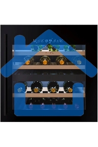 Винный шкаф LEX LWD6036BL dual zone S 1-нокамерн. черный стекло (CHAT500009)