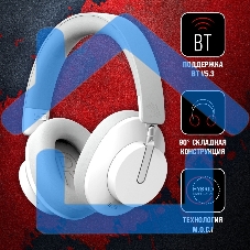Наушники накладные A4Tech Bloody MH390 белый беспроводные bluetooth оголовье