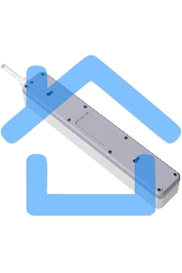 Удлинитель с сетевым фильтром Defender DFS 131, белый, 5 розеток, 1.5 м.