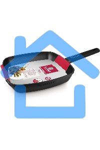 Сковорода-гриль Rondell Craft RDA-1485, 28см, 28x28, антипригарное покрытие, черный