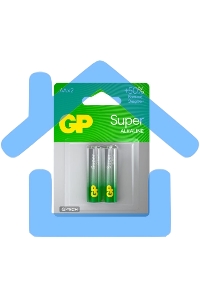 Алкалиновые батарейки GP Super Alkaline G-Tech 15А АA - 2 шт. на блистере