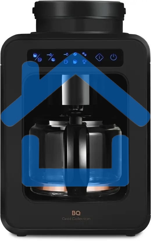 Кофеварка капельная BQ CM7000 Black-Rose Gold со встроенной кофемолкой, исп. кофе - молотый/зерновой, 0.6 л, 600 Вт.