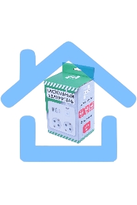 Бытовой удлинитель PowerCube, 2р с/з вык.,3USB, 3500 Вт, 16А, 1.9 м, 3*1,0 (белый) квадрат