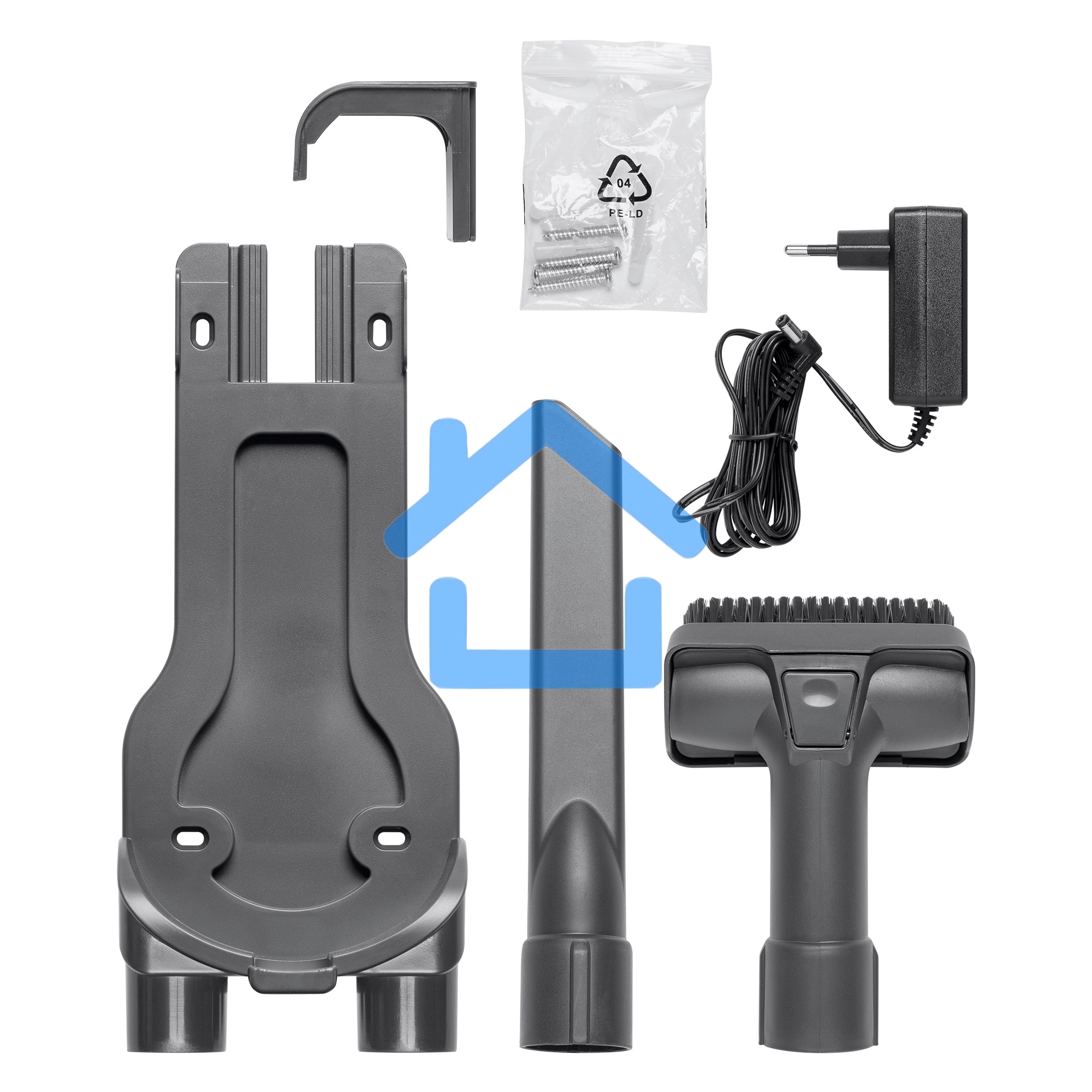 Пылесос вертикальный BBK BV3002 красный/серый, питание от аккумулятора, 150 Вт, уборка сухая, пылесборник 0.8 л, работа от АКБ max 30 мин