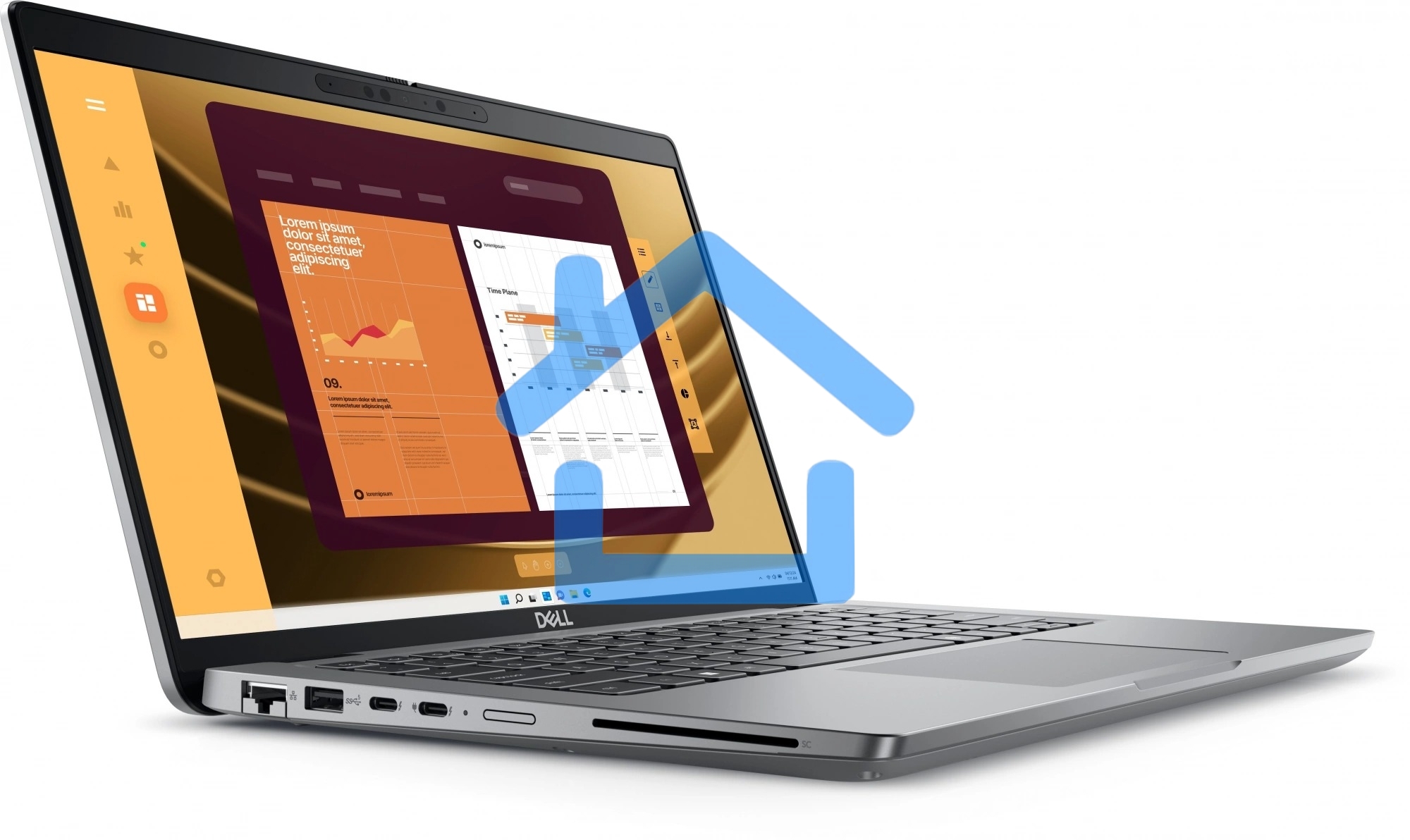 Ноутбук Dell Latitude 5450 черный 5450-7560 Core Ultra 5 155U 16Gb SSD 512Gb Intel Arc 14