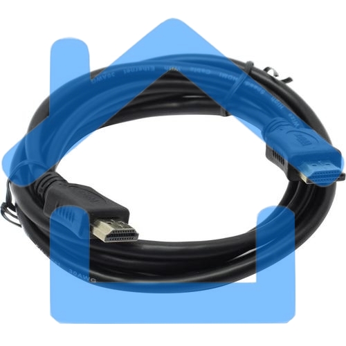 Кабель HDMI C-HM-HM-1.8M Wize, 1.8 м, v.2.0, 19M/19M, позол.разъемы, экран, черный, пакет