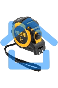 Рулетка 5м х 19мм, автоматич. фиксац., нейлон. покрытие, магнит. зацеп, двухстор. разметка Denzel