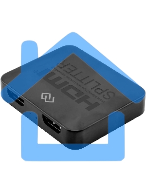 Сплиттер аудио-видео Digma DHSP-v1.4x2PS HDMI (f)/2хHDMI (f) черный