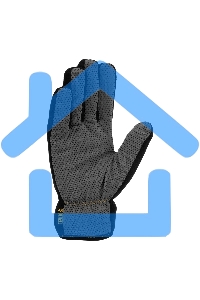 Перчатки универсальные Denzel 68096 двойные, ПВХ нанесение, размер 9