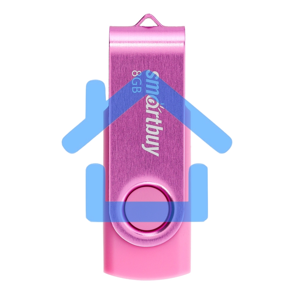 Флешка USB R/W SmartBuy R/W Twist Pink (SB008Gb2TWP), 8Gb, USB 2.0, R/W 15/5, розовый